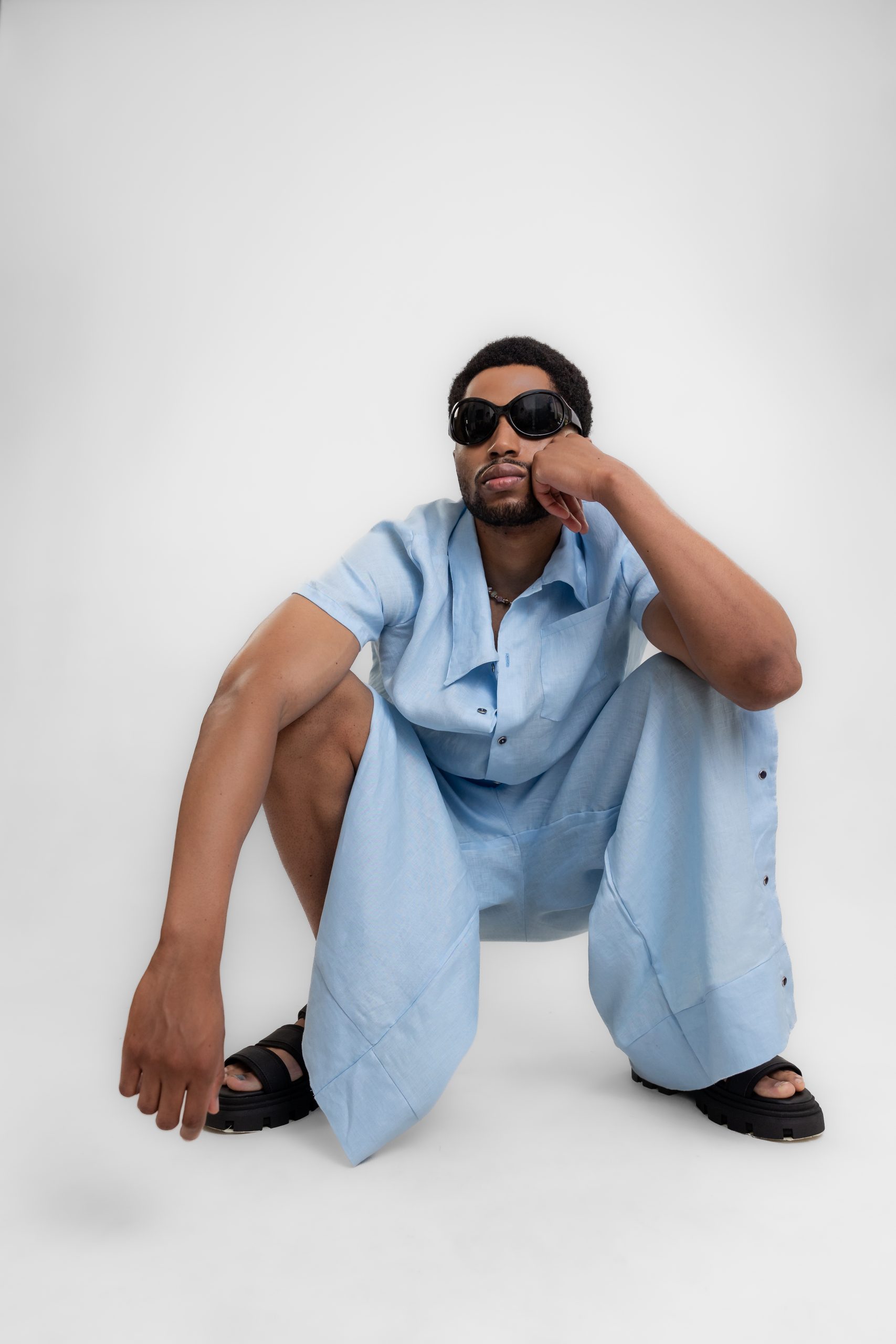 Linen Button Up Pants Unisex - Image 4