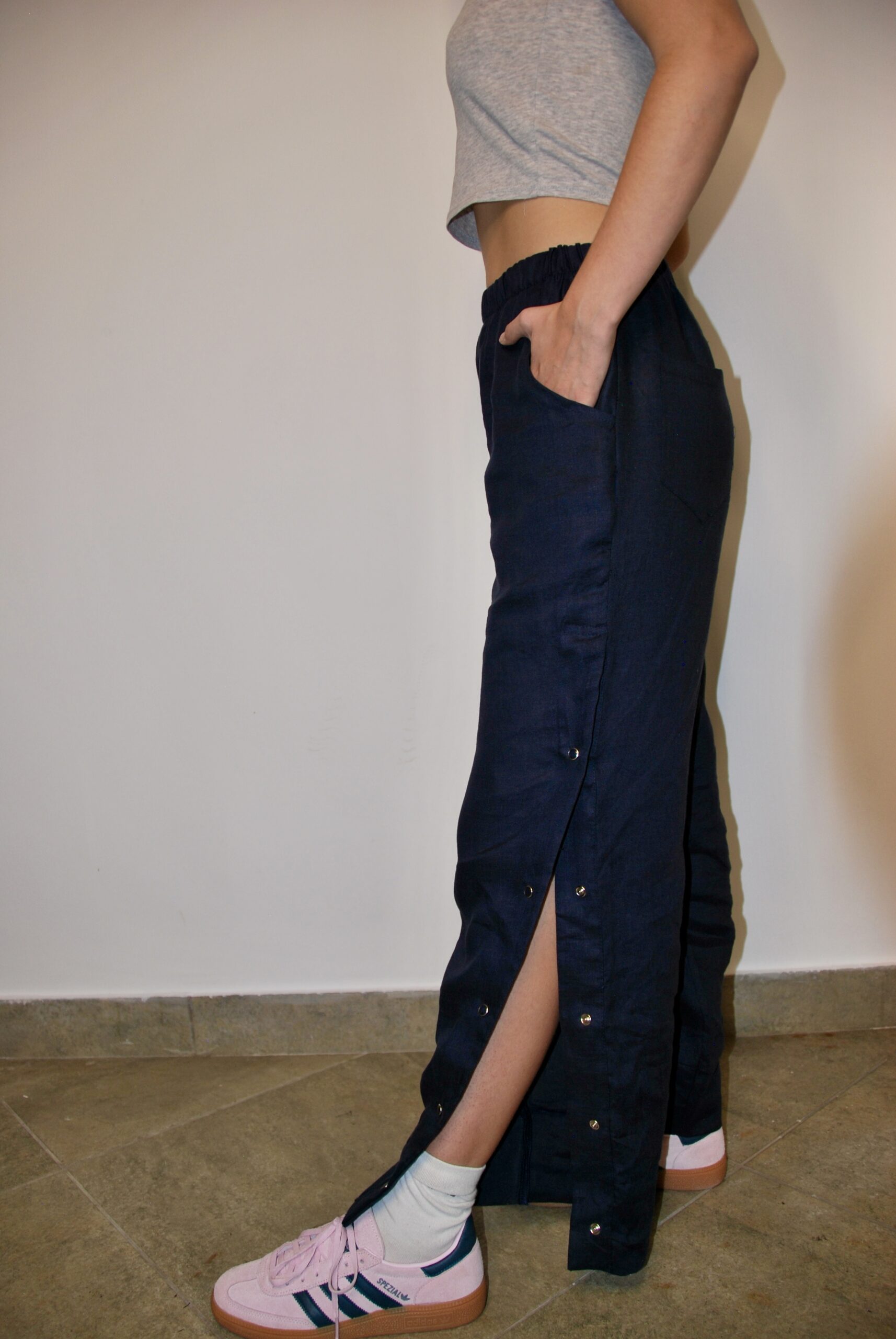 Linen Button Up Pants Unisex